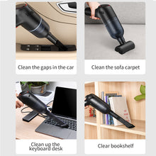 将图片加载到图库查看器，DQRGO Handheld Mini Car Vacuum Cleaner Car Wireless Charging 120W 8000pa Rechargable in-car HEPA Filtration Car Vacuum Also for Home
